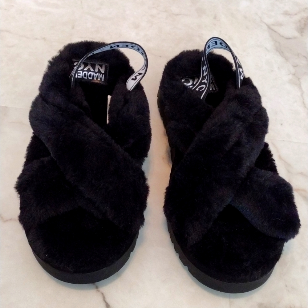 Madden NYC slippers.